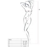 Body em Rede Preto com Bordados e Abertura – Passion BS031 - Image 3